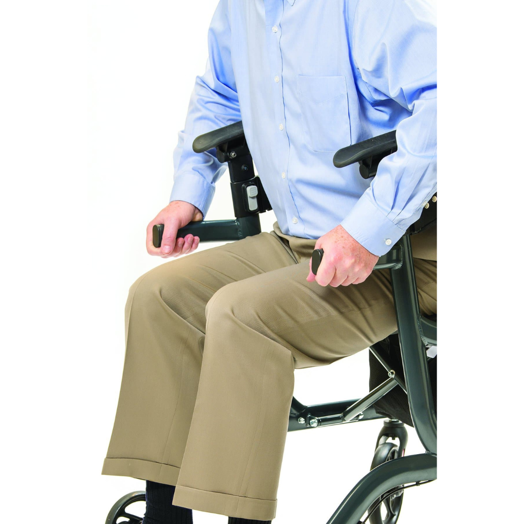 LifeWalker UpWalker Lite Folding Rolling Upright Walker - Weighs Only 15.5 lbs - primehubstore.shop Rollators