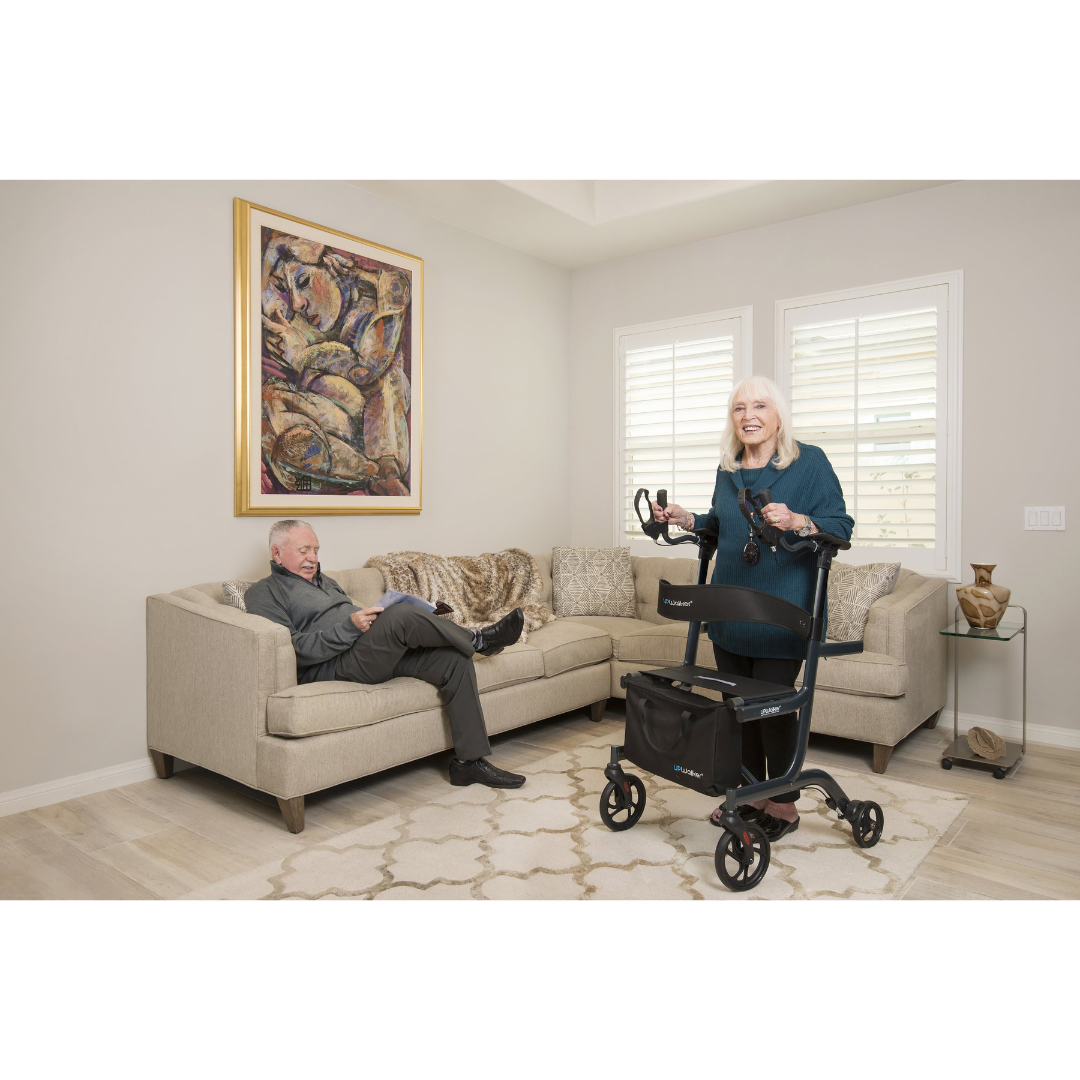 LifeWalker UpWalker Lite Folding Rolling Upright Walker - Weighs Only 15.5 lbs - primehubstore.shop Rollators