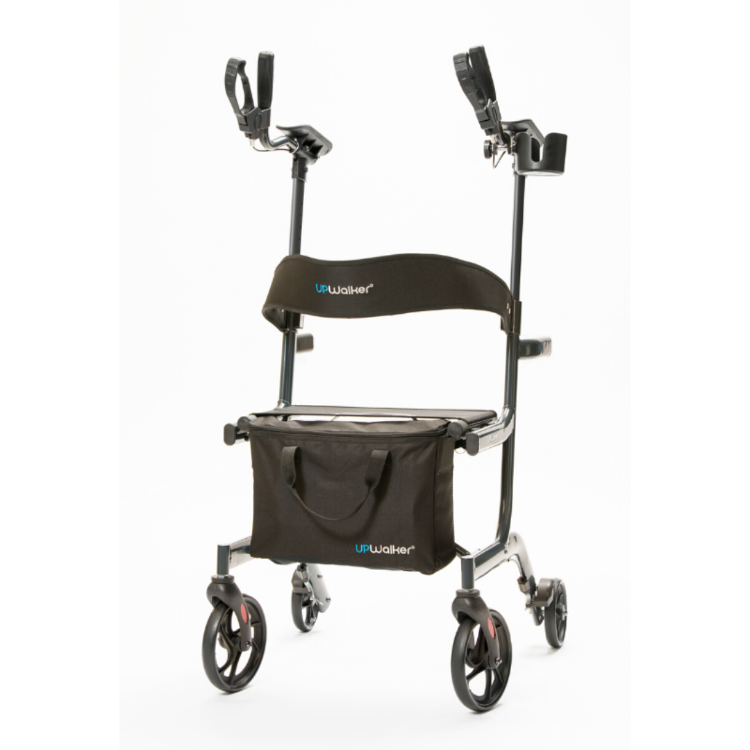 LifeWalker UpWalker Lite Folding Rolling Upright Walker - Weighs Only 15.5 lbs - primehubstore.shop Rollators