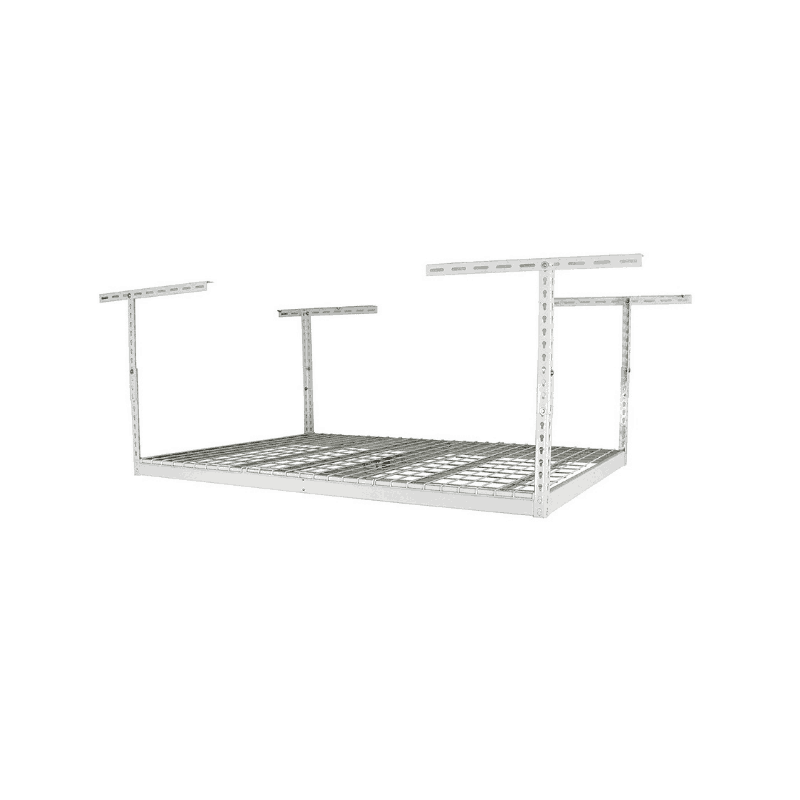 MonsterRax – 2×6 Overhead Garage Storage Rack – White - primehubstore.shop Storage Racks