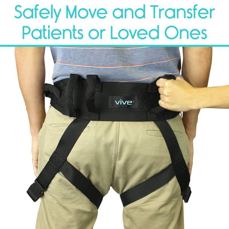 Vive Health Padded Patient Transfer Gait Belt with Leg Straps - primehubstore.shop Gair Belts
