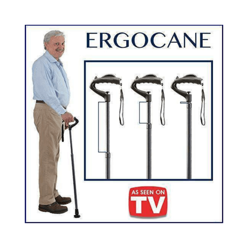 Ergoactives Ergocane 2G – Fully-Adjustable Ergonomic Canes As Seen On TV - primehubstore.shop Canes
