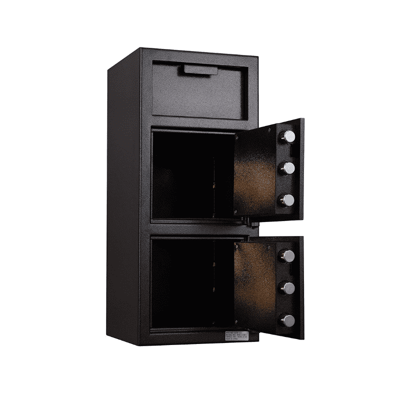 Protex Dual Compartment Drop Depository Safe with Electronic Keypad FDD-3214 II - primehubstore.shop Security Safes