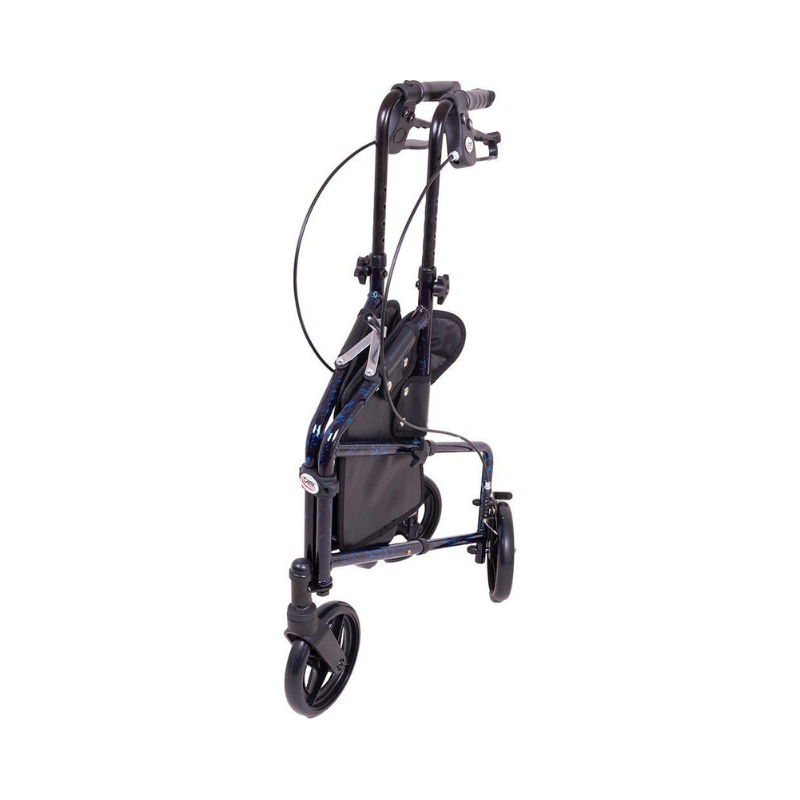 Carex Folding Trio Rolling Walker 3-Wheeled Rollator - primehubstore.shop Rollators