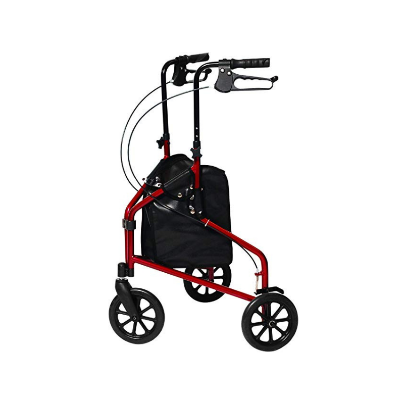 Lumex 3-Wheel Cruiser Folding Rollators with Storage Pouch - primehubstore.shop Rollators