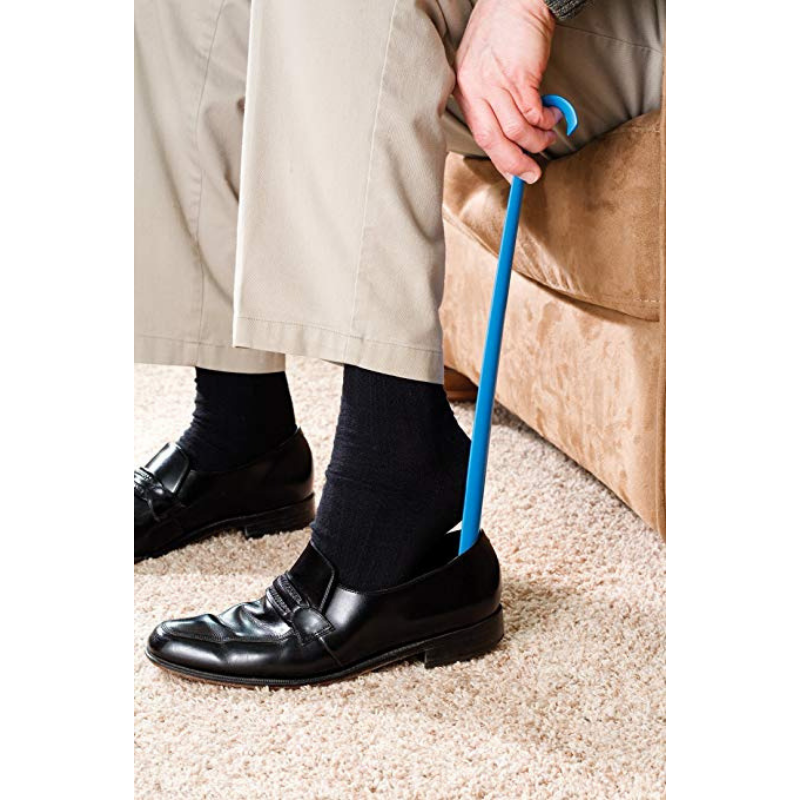 Carex Shoe Horn Long Handle – 16.5” - Smooth with Snag Free Finish - primehubstore.shop Daily Living Aids
