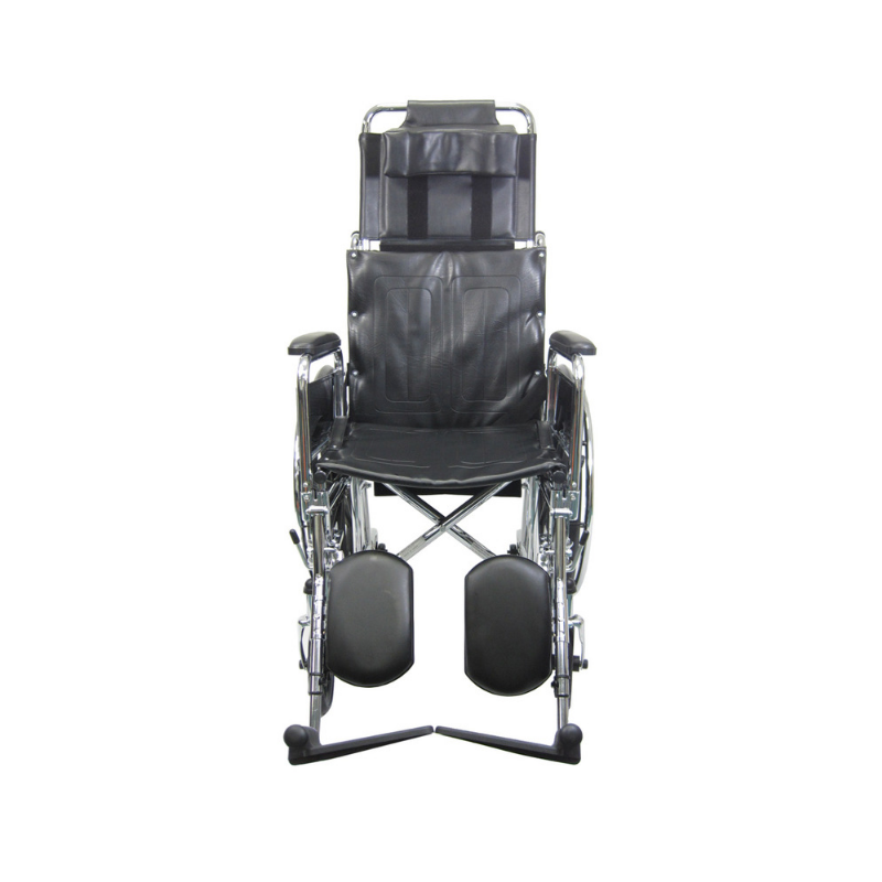 Karman Healthcare Folding Reclining Wheelchair with Removable Armrest and Elevating Legrest - primehubstore.shop Wheelchairs