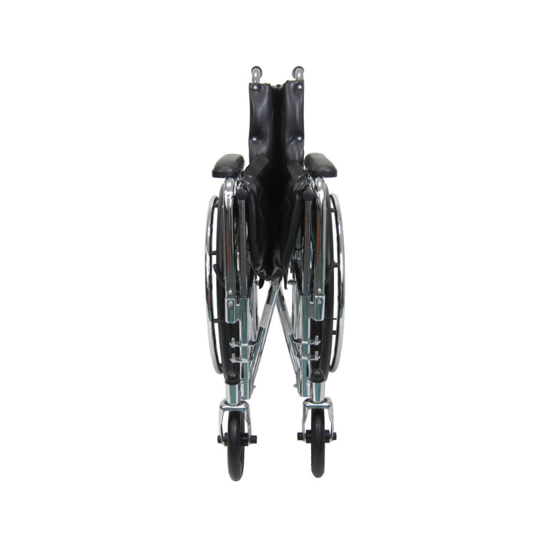 Karman Healthcare Folding Reclining Wheelchair with Removable Armrest and Elevating Legrest - primehubstore.shop Wheelchairs