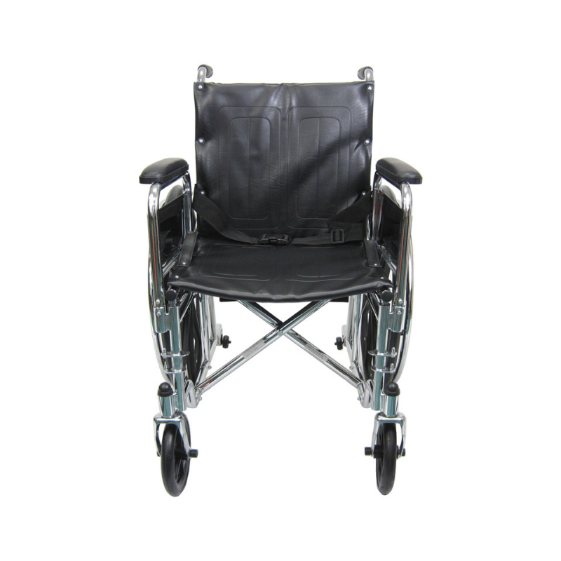 Karman Healthcare Folding Reclining Wheelchair with Removable Armrest and Elevating Legrest - primehubstore.shop Wheelchairs