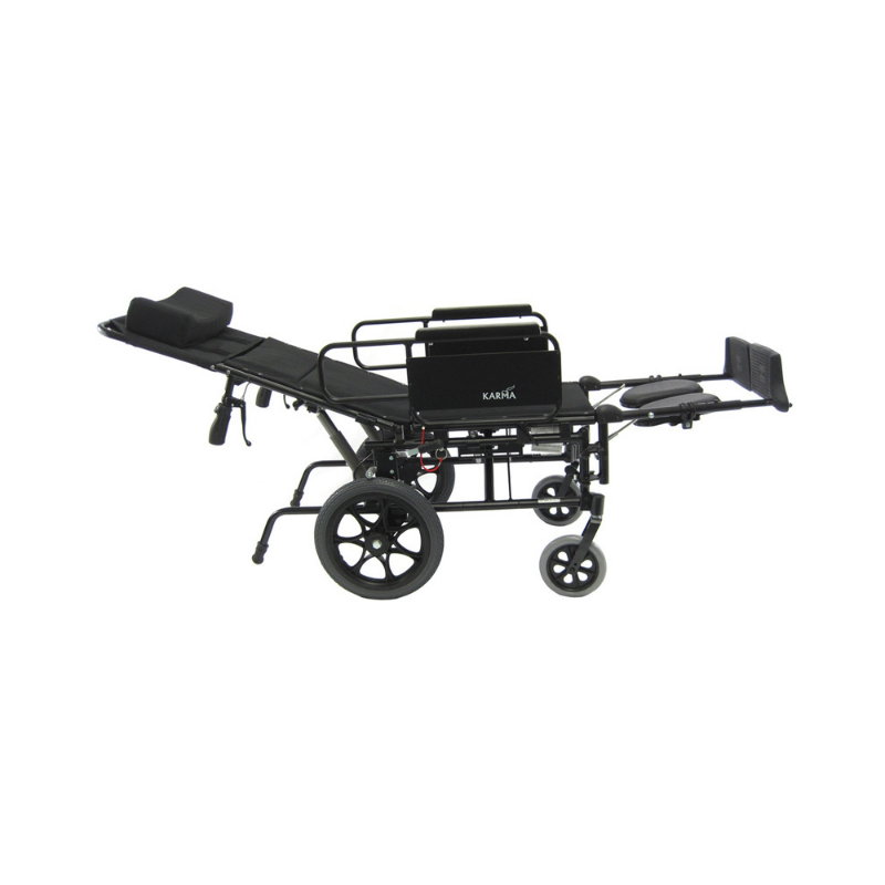 Karman Healthcare KM5000 Ultralight Reclining Transport Wheelchair - primehubstore.shop Wheelchairs