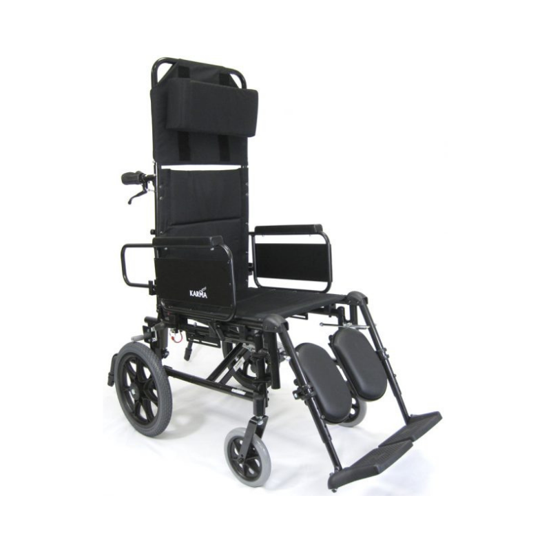 Karman Healthcare KM5000 Ultralight Reclining Transport Wheelchair - primehubstore.shop Wheelchairs