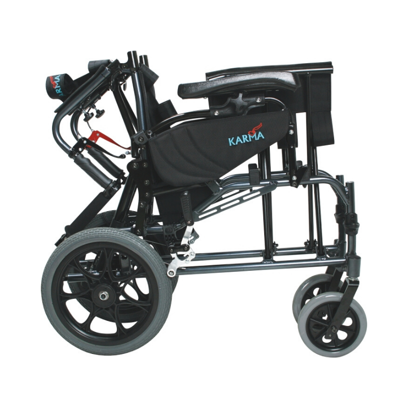 Karman Healthcare Self-Propelled Foldable Reclining Wheelchair - primehubstore.shop Wheelchairs