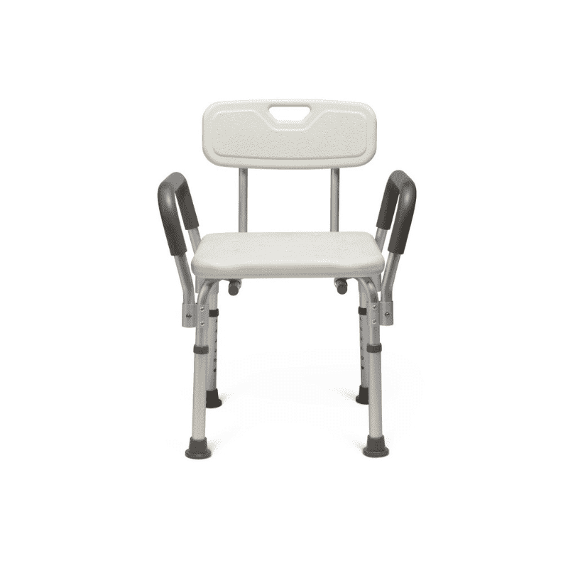 Medline Lightweight Tool-Free Knockdown Bath Benches with Padded Arms - primehubstore.shop Bath Benches & Seats