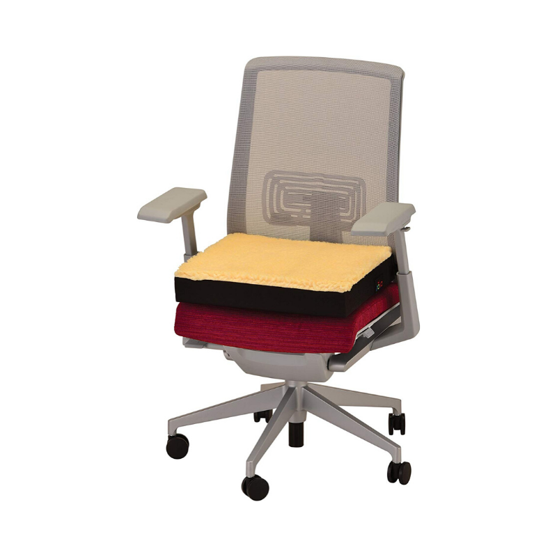 Nova Medical Sheep Skin Top - Gel & Memory Foam Seat and Wheelchair Cushions - primehubstore.shop Cushions