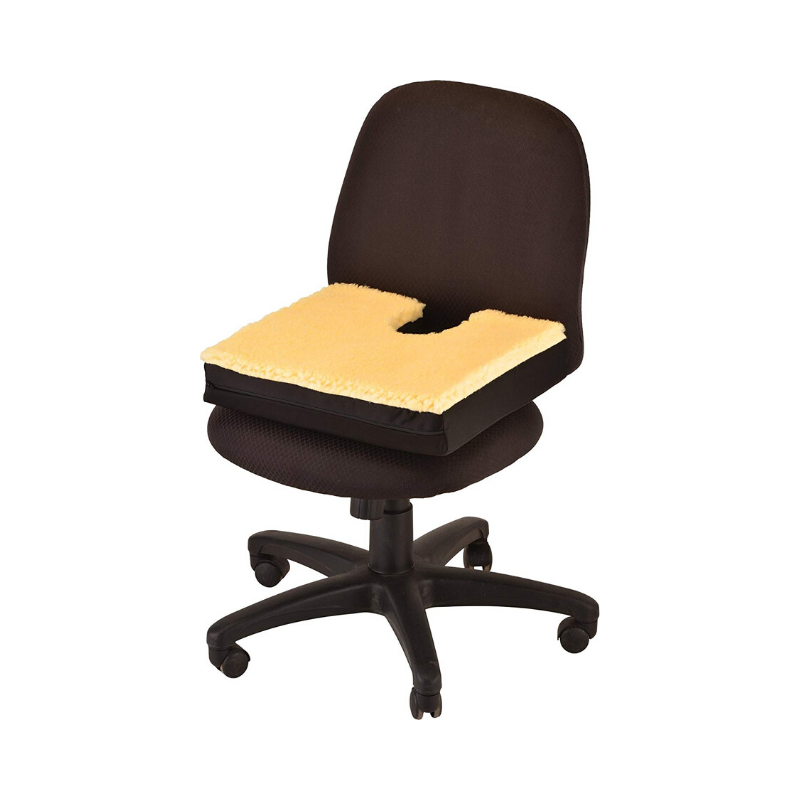 Nova Medical Sheep Skin Top - Gel & Memory Foam Seat and Wheelchair Cushions - primehubstore.shop Cushions