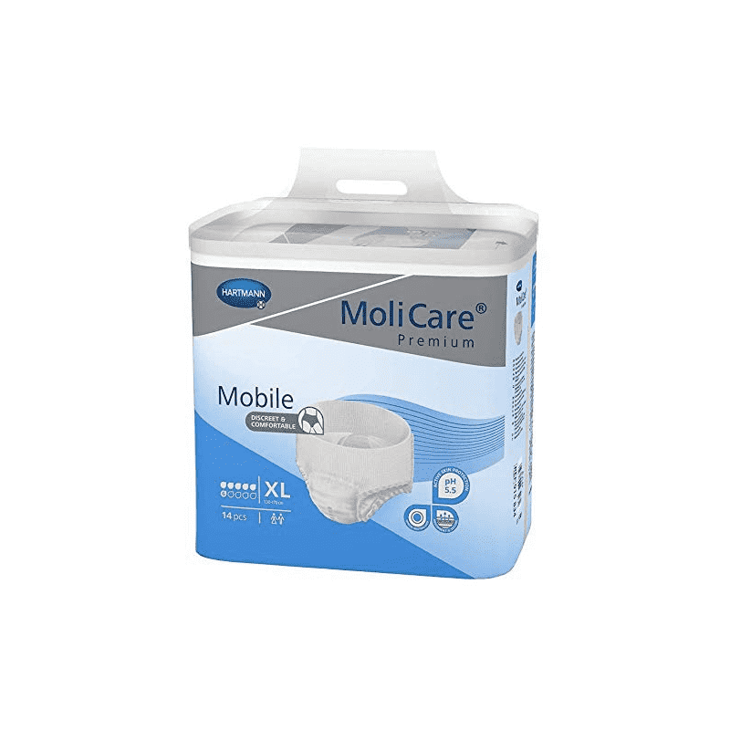 MoliCare Premium Mobile Adult Unisex Underwear - Moderate Absorbency Case of 56 - primehubstore.shop Incontinence