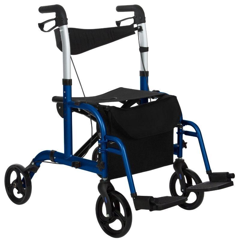 Vive Health Hybrid All-In-One Transport Chair & Rollator - primehubstore.shop Hybrid Transport Chair/Rollators