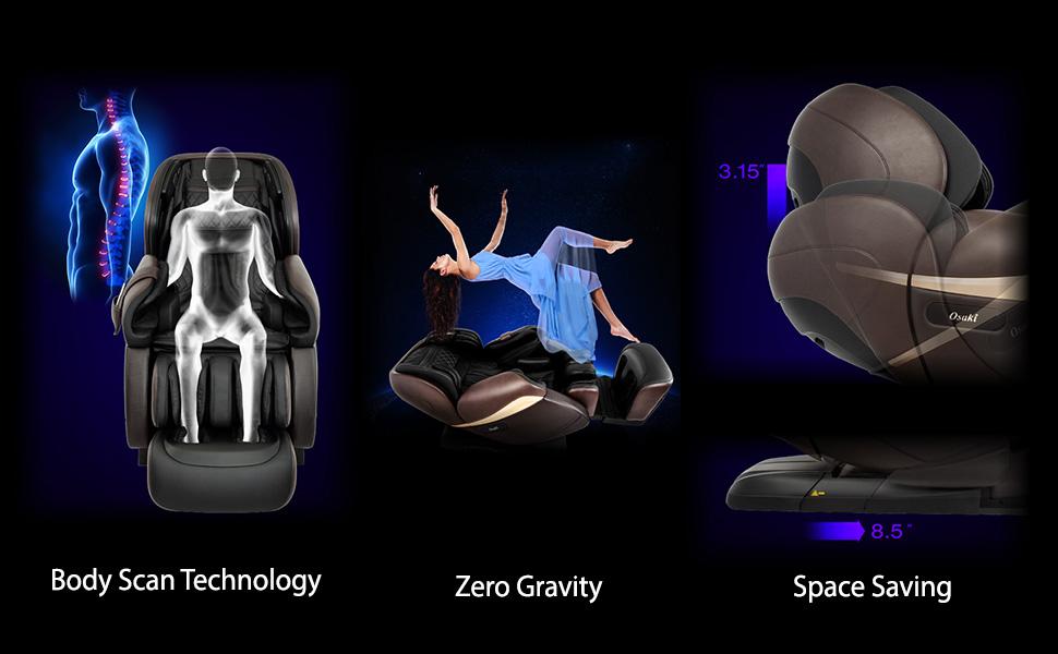 Osaki OS-4D Pro Paragon Full Body Zero Gravity Massage Chair- 13 Massage Programs - primehubstore.shop Massage Chairs