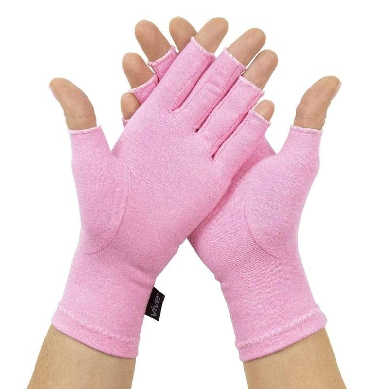 Vive Health Arthritis Compression Gloves - Soft Open Finger Design - Pair - primehubstore.shop Arthritis Gloves