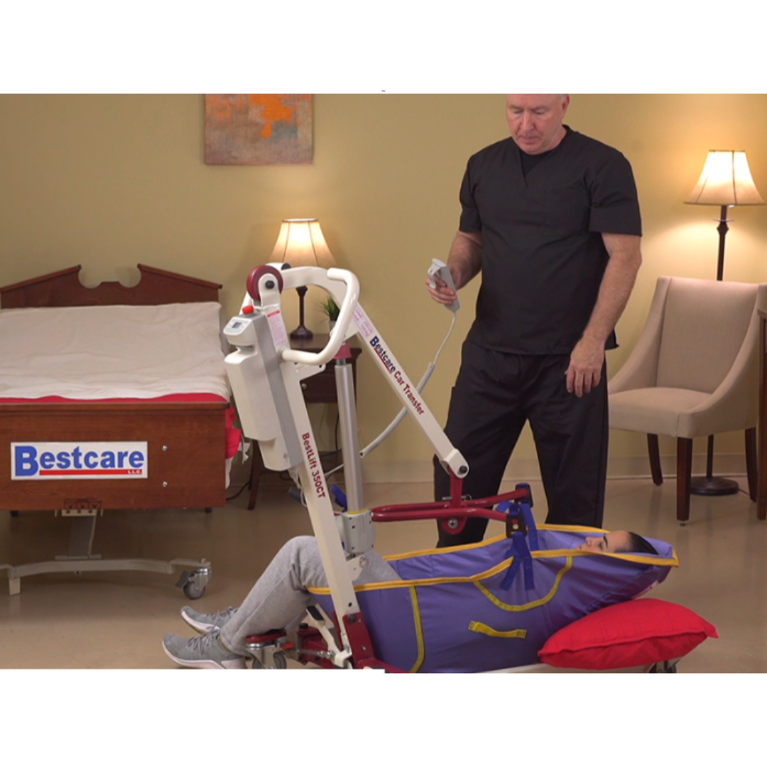 Bestcare PL350CT BestLift Car Transfer Mobile Floor Patient Lift - primehubstore.shop Car Patient Lifts