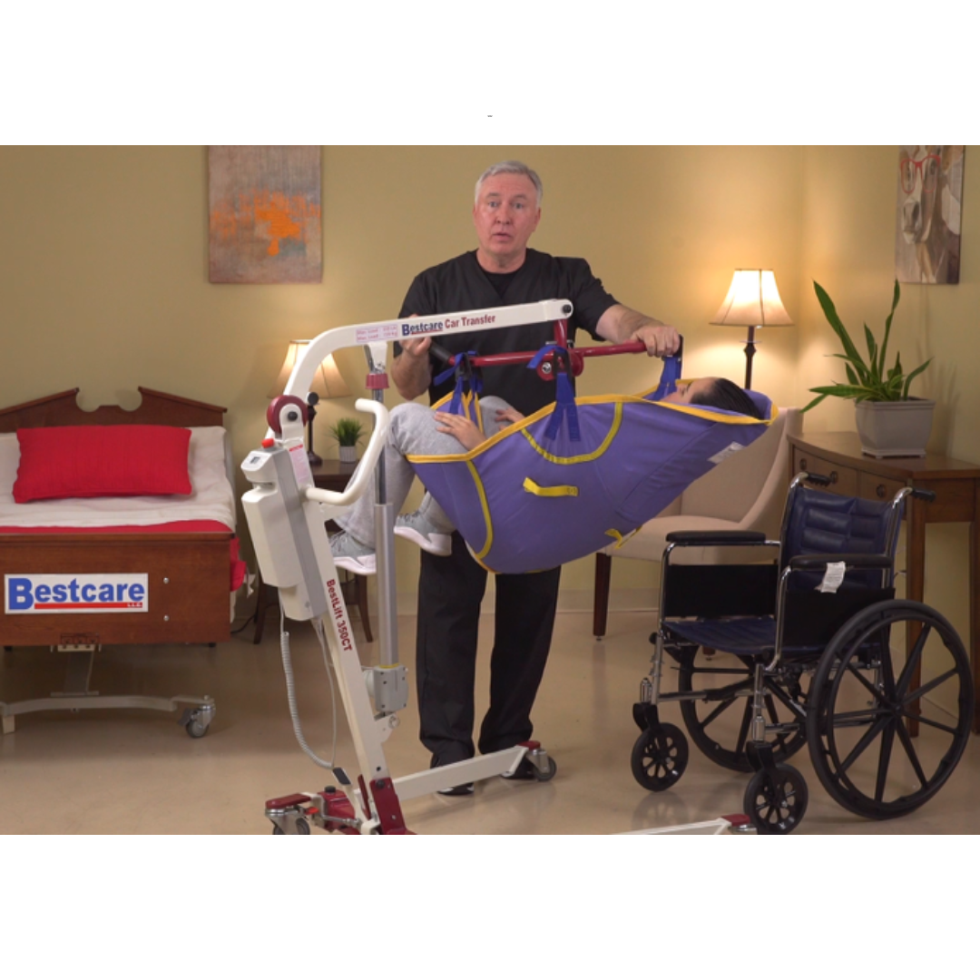 Bestcare PL350CT BestLift Car Transfer Mobile Floor Patient Lift - primehubstore.shop Car Patient Lifts