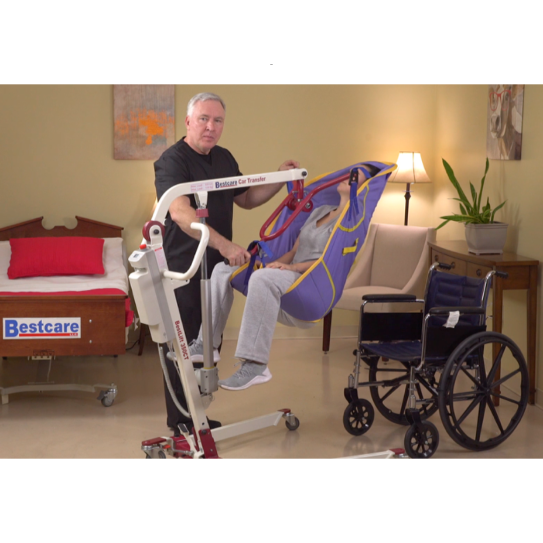 Bestcare PL350CT BestLift Car Transfer Mobile Floor Patient Lift - primehubstore.shop Car Patient Lifts
