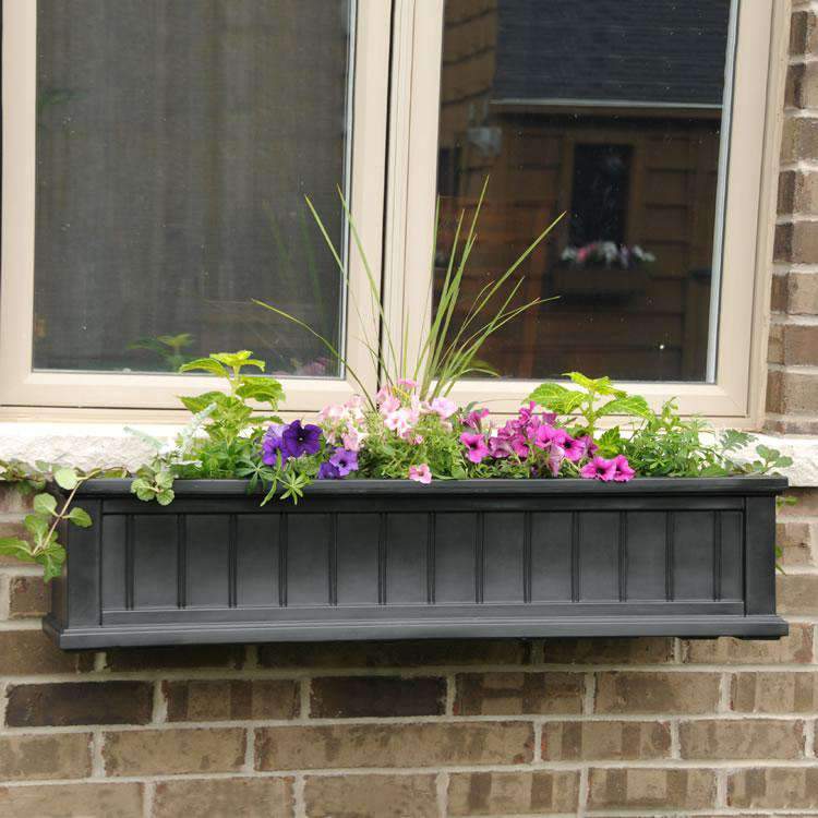 Mayne Cape Cod Window Box Planters - 4 Foot - primehubstore.shop Planters