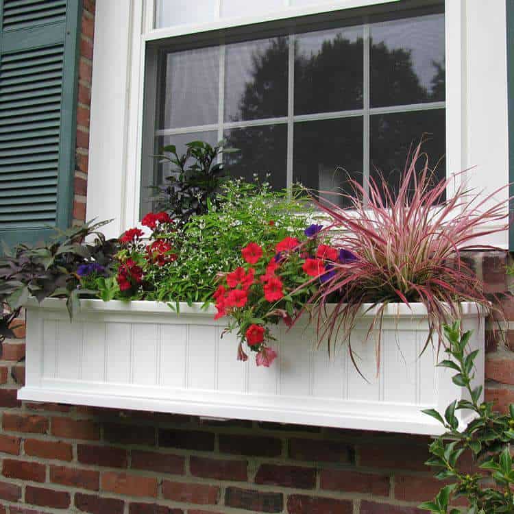 Mayne Cape Cod Window Box Planters - 4 Foot - primehubstore.shop Planters
