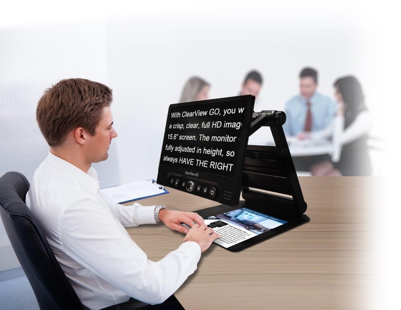 Optelec ClearView GO 17" HD Portable Video Low Vision Magnifier - primehubstore.shop Vision Enhancers