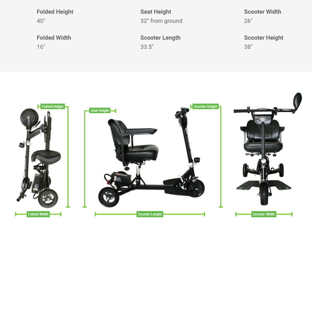 Glion SNAPnGO Mobility Scooter Deluxe Edition - primehubstore.shop Scooters