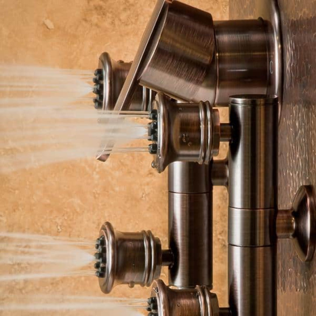 Pulse ShowerSpas Mojave Panel with 8" Rain Showerhead & 8 Body Spray Jets - primehubstore.shop Shower Systems