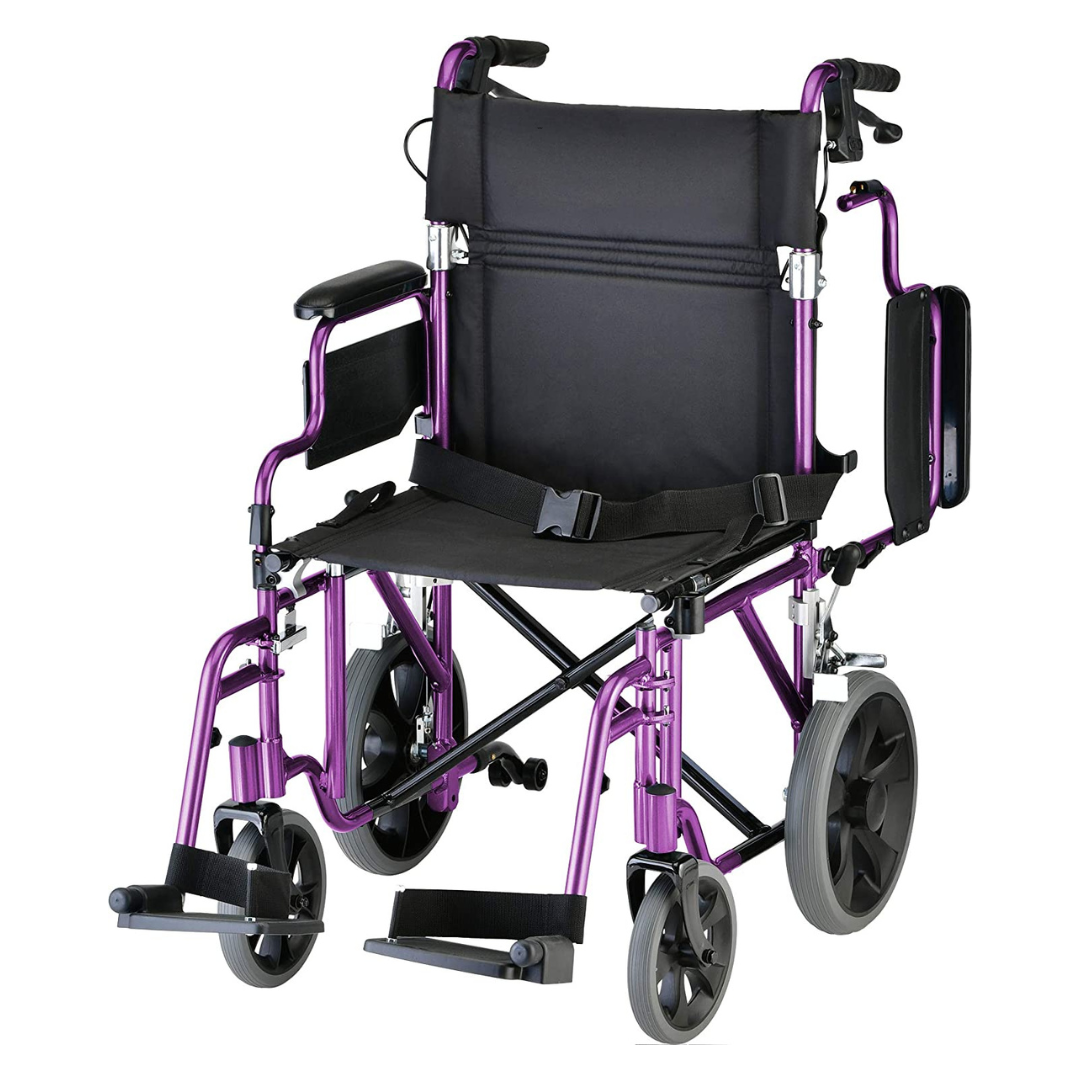 Nova Medical 352 Lightweight Transport Chair with 12” Rear Wheels - Open Box - primehubstore.shop Transport Chairs