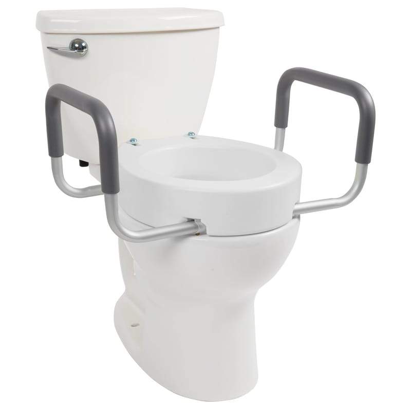 Vive Health Toilet Seat Riser with Arms - 3.5 Inch Riser - primehubstore.shop Toilet Seat Risers