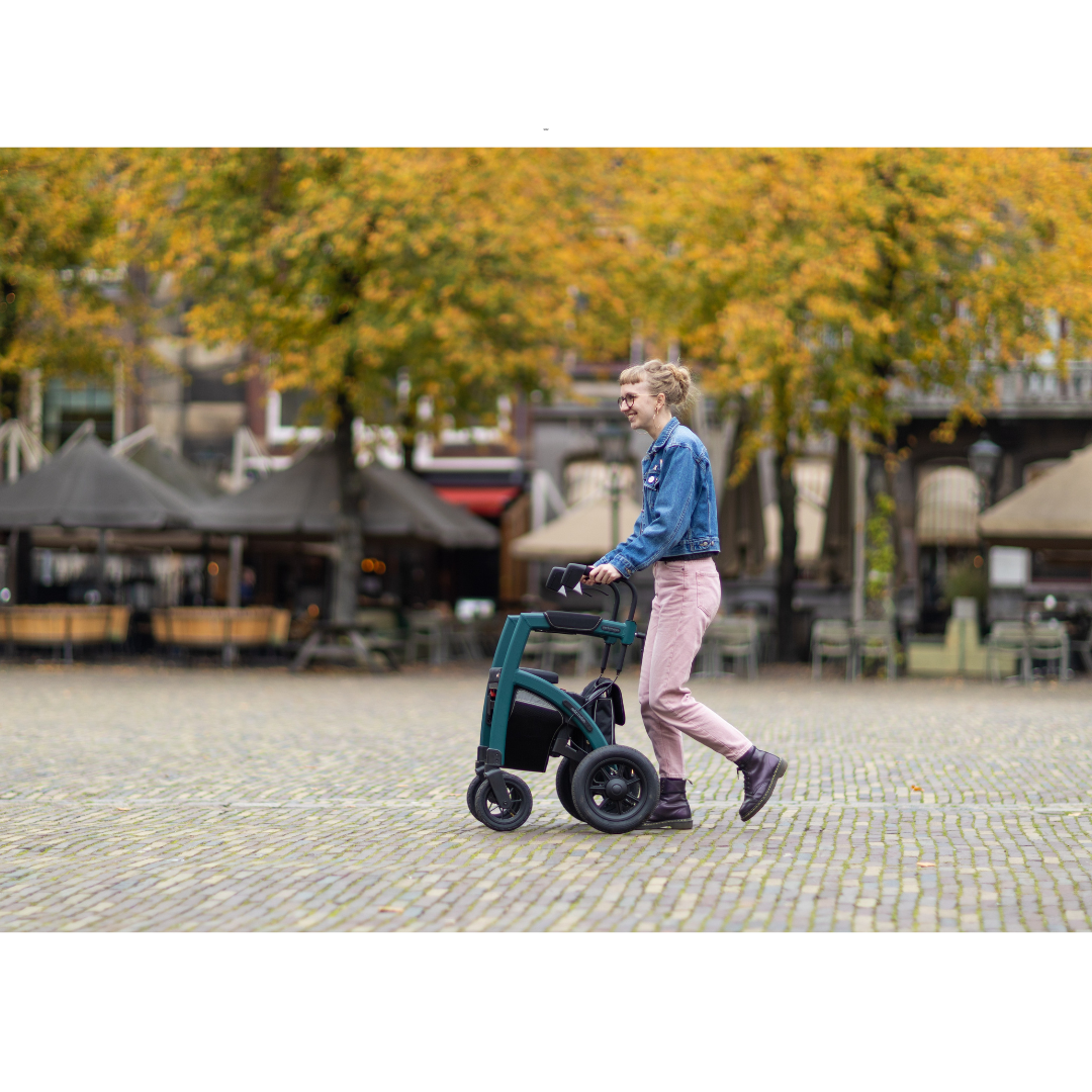 Rollz Motion Performance Lightweight Hybrid Transport Chair Rollator - primehubstore.shop Hybrid Transport Chair/Rollators