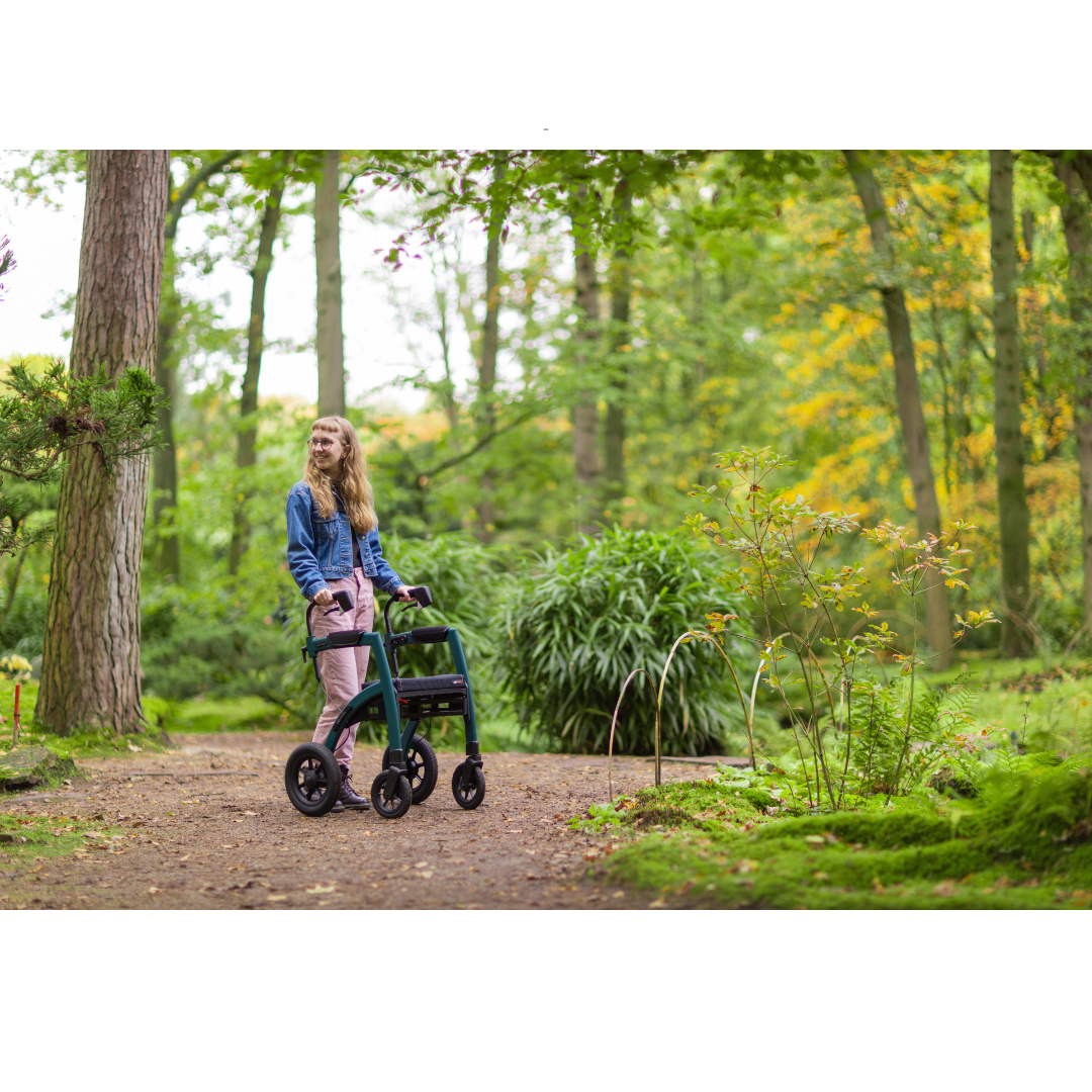 Rollz Motion Performance Lightweight Hybrid Transport Chair Rollator - primehubstore.shop Hybrid Transport Chair/Rollators