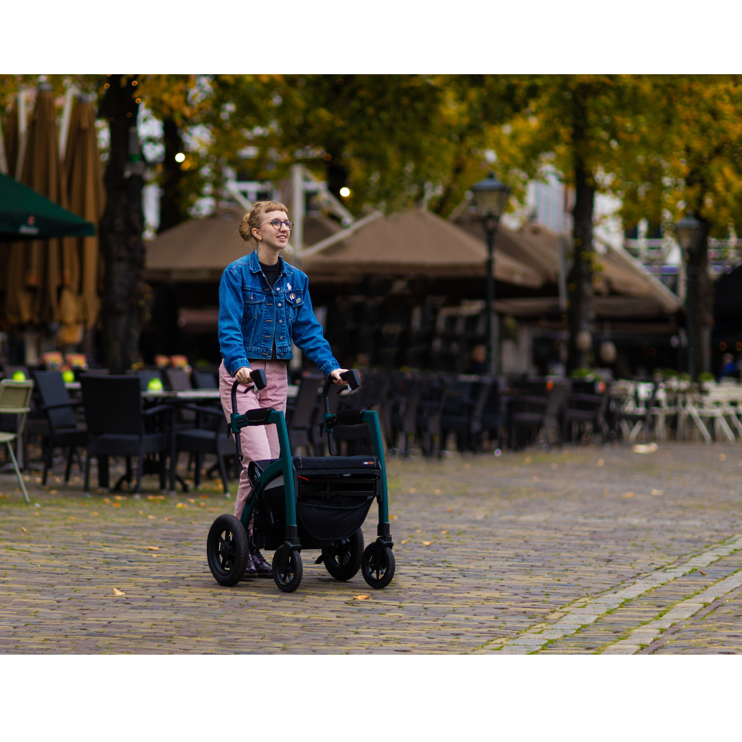 Rollz Motion Performance Lightweight Hybrid Transport Chair Rollator - primehubstore.shop Hybrid Transport Chair/Rollators