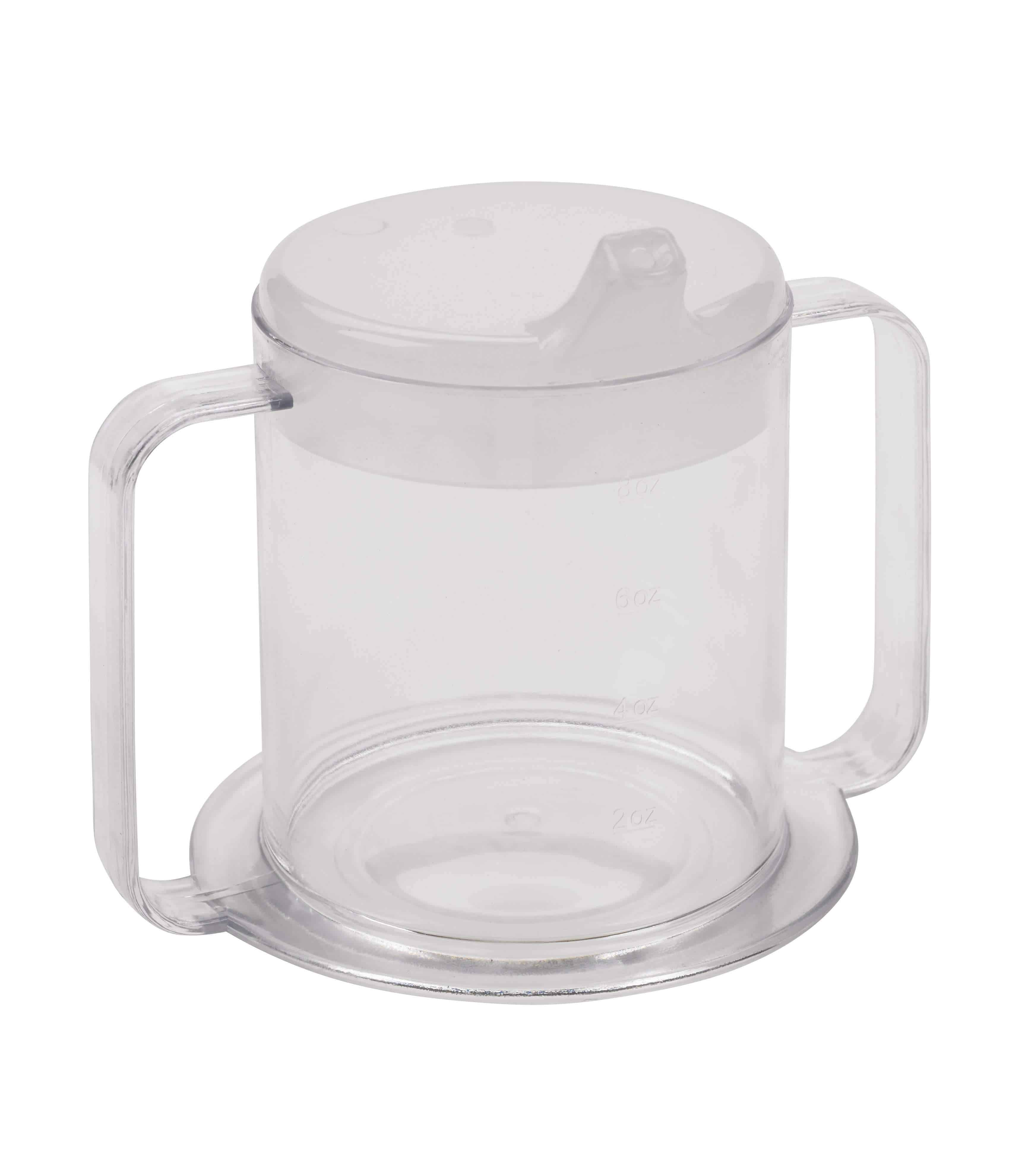 Drive Medical Lifestyle 2-Handle Drinking Cup with Anti-Splash Lid - primehubstore.shop Drinking Cups