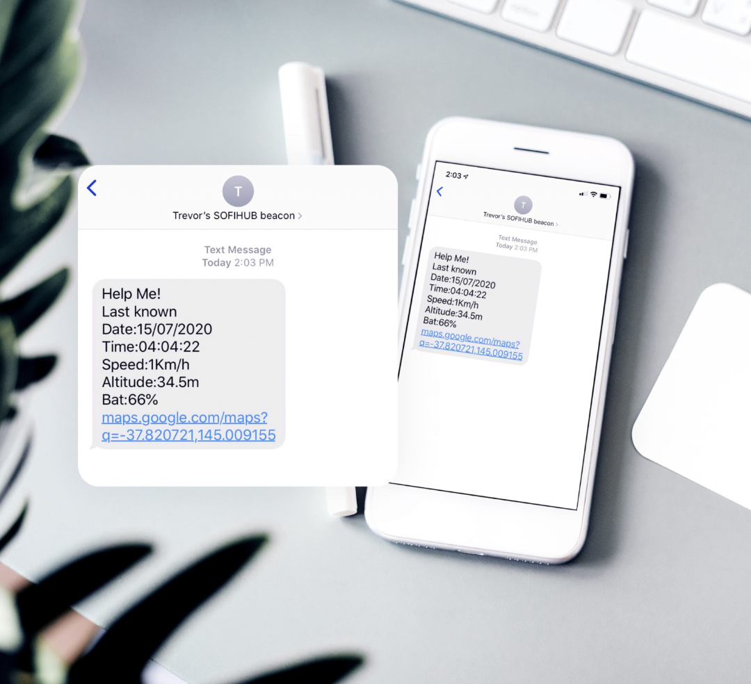 SofiHub TEQ-Secure Fall Detection Home Monitoring Pendant with Emergency SMS Button - primehubstore.shop Fall Monitoring Alarms