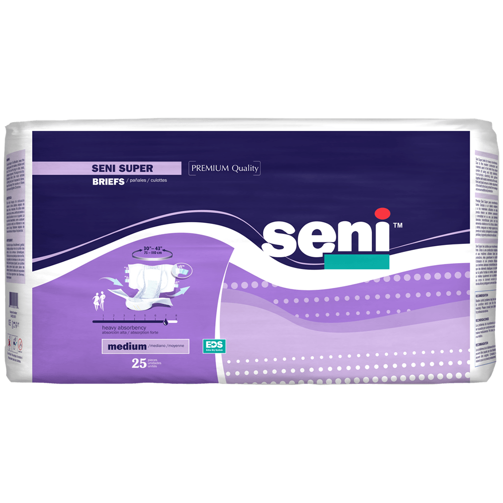 Seni Super Premium Quality Unisex Briefs - Heavy Absorbency - Case of 75 - primehubstore.shop Briefs