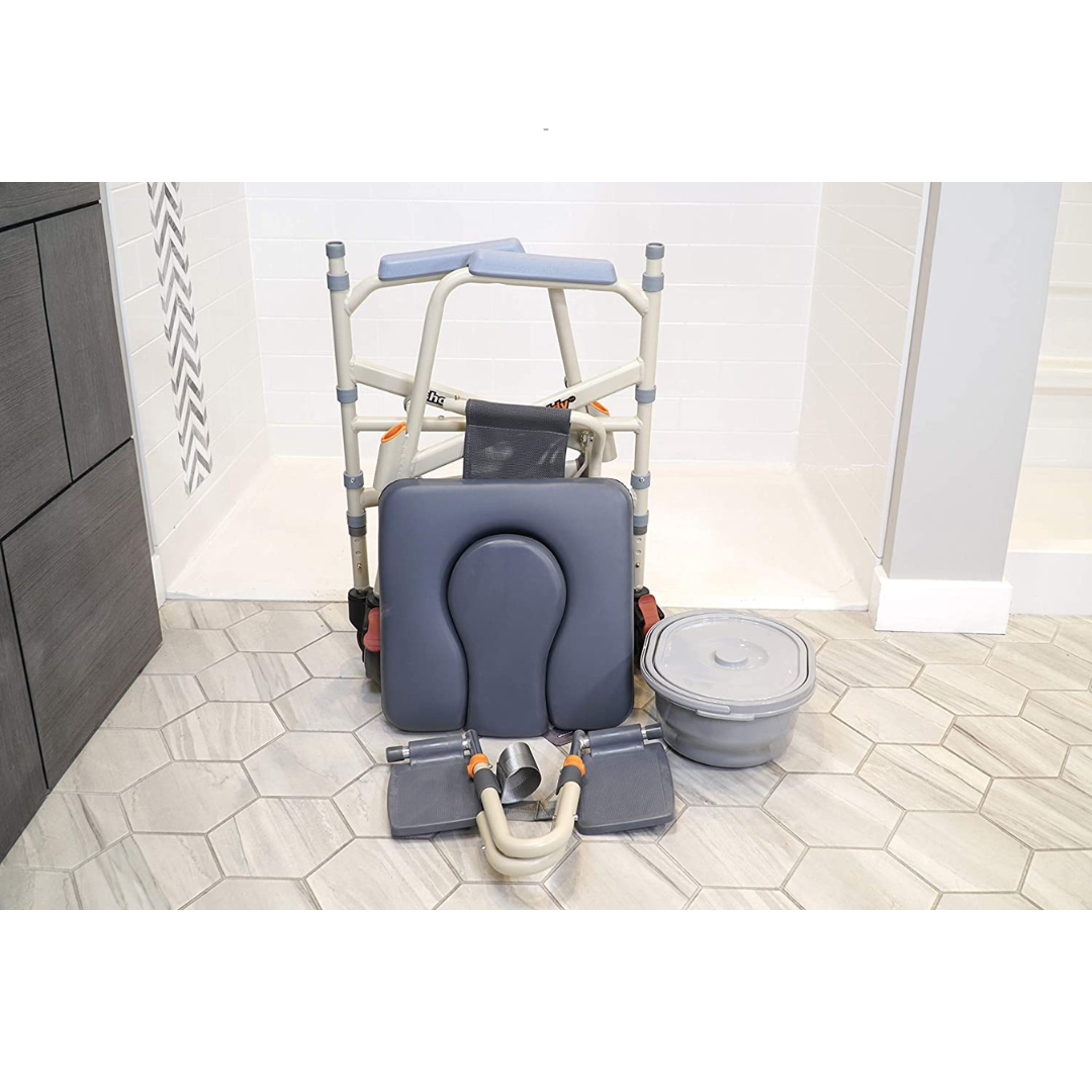 Showerbuddy Lightweight Foldable Roll-in SB7e Shower & Bath Transport Chair - primehubstore.shop Shower Chairs
