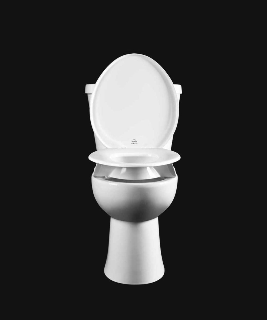 Bemis Clean Shield Elevated Toilet Seat with Support Arms - The Most Secure Fit - primehubstore.shop Toilet Safety Frames
