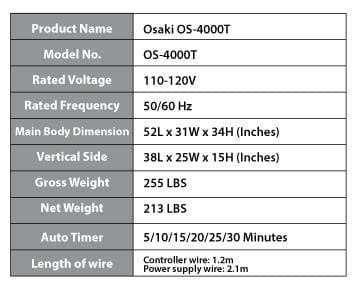 Osaki 4000T Full Body Massage Chairs with Zero Gravity Recline and Full Body Smart Scan - primehubstore.shop Massage Chairs