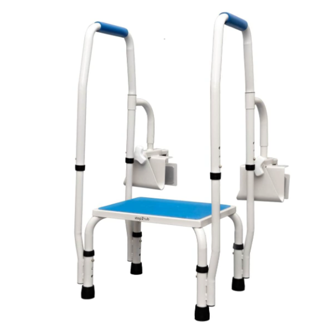 Step2Health Bathtub Step2Tub Stepping Stool with Fall Prevention Handles - primehubstore.shop Foot Stools