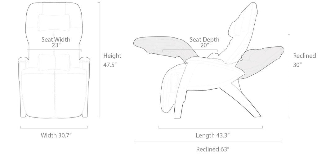 Svago ZGR Plus Zero Gravity Reclining Chairs with Massage & Heat -Blowout - primehubstore.shop Recliners