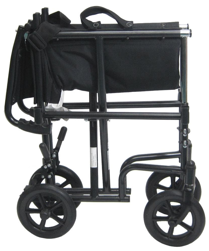 Karman Lightweight Folding Transport Wheelchair with Detachable Desk Arms - primehubstore.shop Transport Chairs