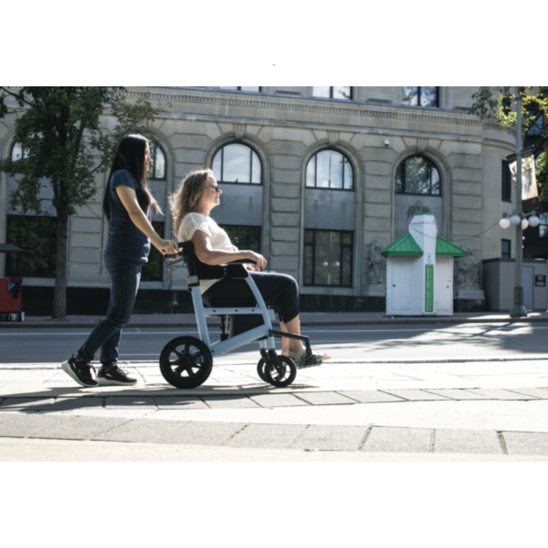 Triumph Prestige All-In-One Rollator - Hybrid Transport Chair Walker - primehubstore.shop Hybrid Transport Chair/Rollators