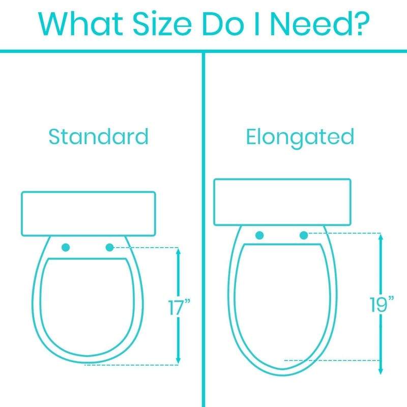 Vive Health Toilet Seat Riser with Arms - 3.5 Inch Riser - primehubstore.shop Toilet Seat Risers