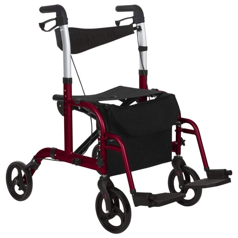 Vive Health Hybrid All-In-One Transport Chair & Rollator - primehubstore.shop Hybrid Transport Chair/Rollators