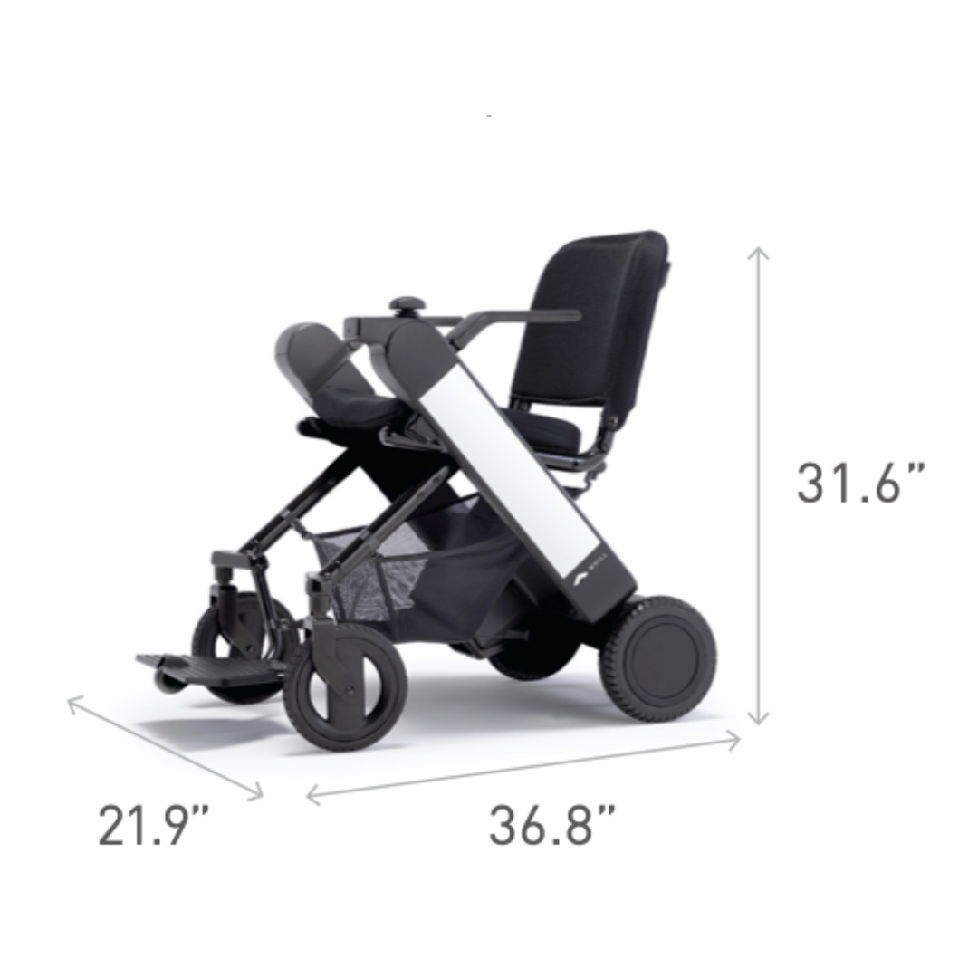 WHILL Model F Travel Power Chair - Foldable and Lightweight - Airline Approved - primehubstore.shop Power Chairs