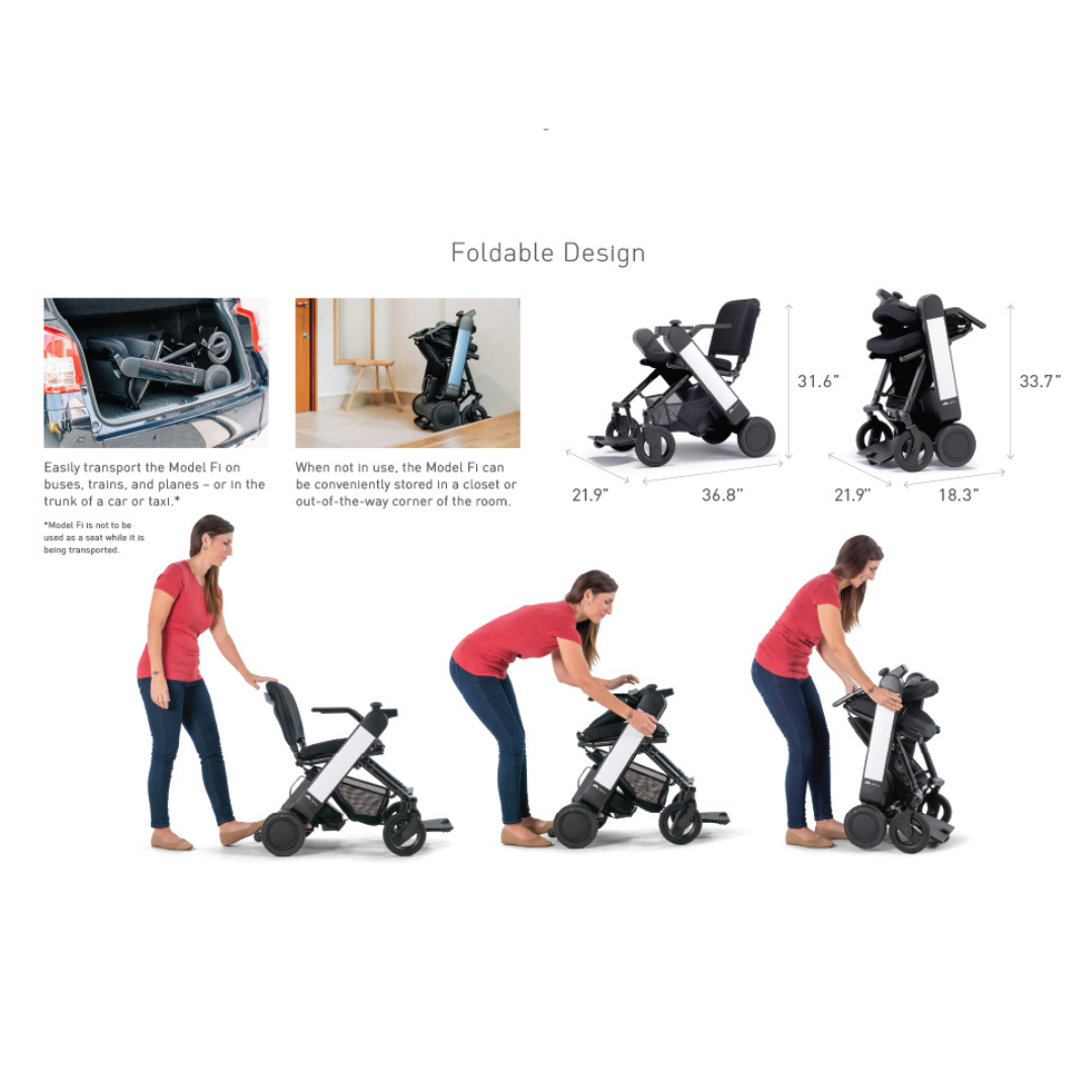 WHILL Model F Travel Power Chair - Foldable and Lightweight - Airline Approved - primehubstore.shop Power Chairs